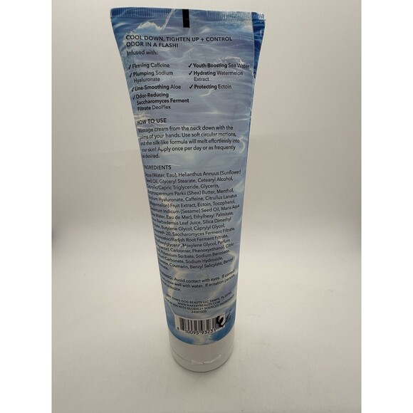Nakery Beauty Cryo-Cool Cool Down Body Cream Tightening Deodorizing 6.6oz New - Picture 3 of 9